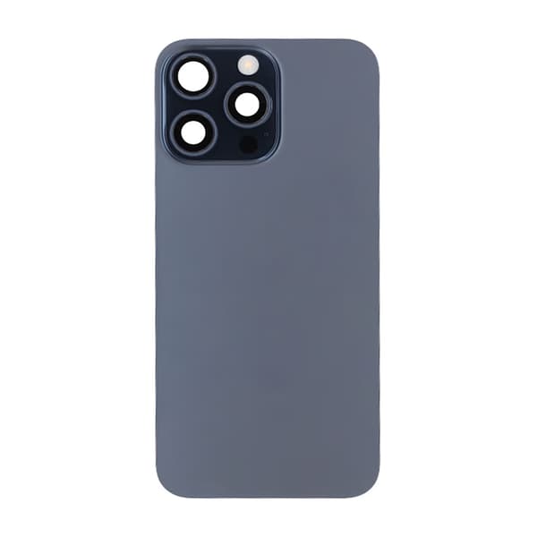 iPhone 15 Pro Max Bagglas Komplet OEM - Titanium Blå