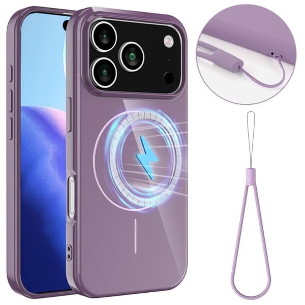 iPhone 17 Pro Max Cover med bærestrop - Lilla