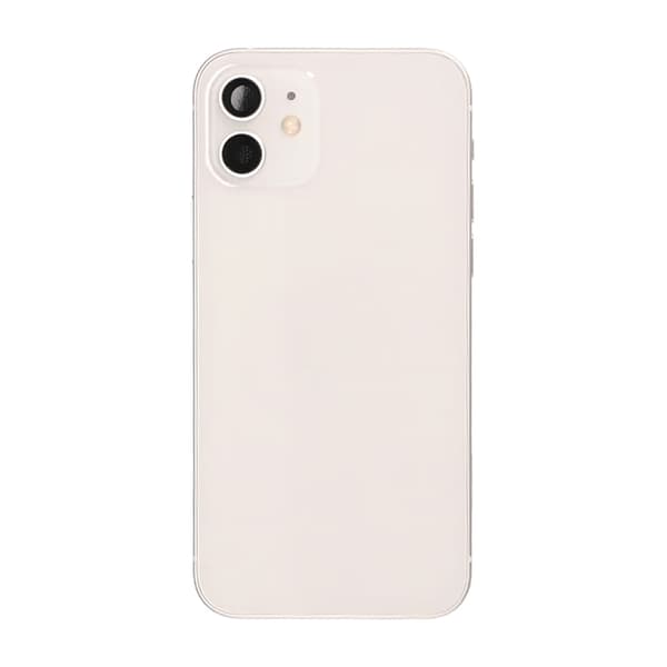 iPhone 12 Baksida med Komplett Ram OEM - Vit