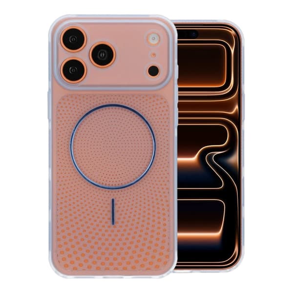 Magnetisk Mesh Kølende Telefoncover til iPhone 17 Pro Max/18 Pro Max Blå