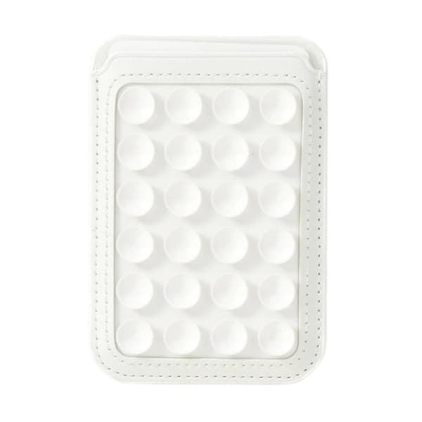 Foldable Suction Cup Phone Stand & Card Holder White