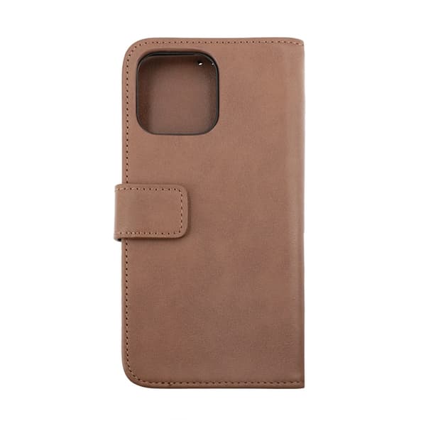 iPhone 14 Pro Max Plånboksfodral Läder Rvelon - Brun