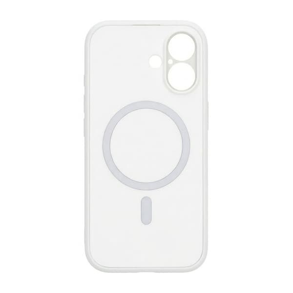 Precise Hole Shield Magnetic Case - iPhone 16 White