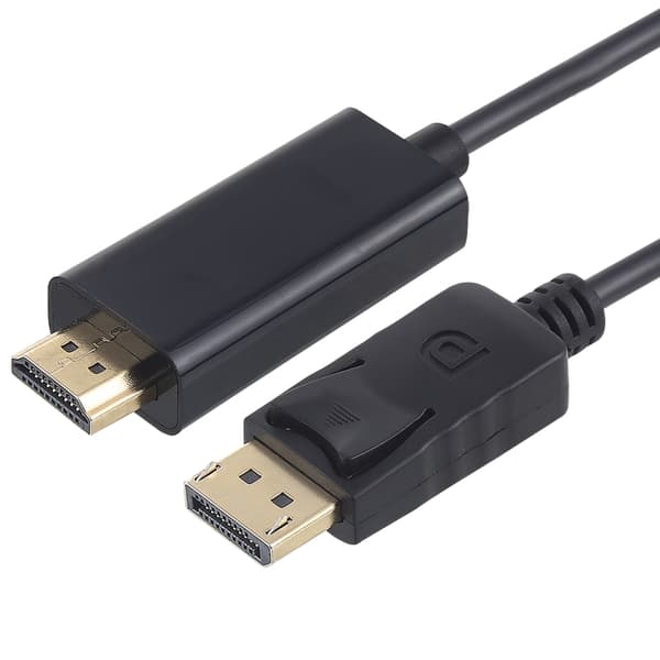 DisplayPort til HDMI-kabel, 1,8 m - Sort