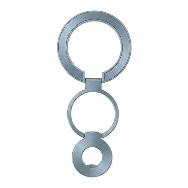 Foldable Double Magnetic Phone Ring Holder Blue+Gray