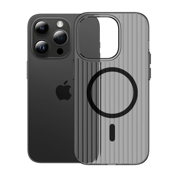 iPhone 13 Pro Max Mobilcover Bølget - Sort