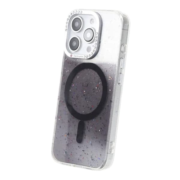 Glitter Diamond Magnetic Case - iPhone 16 Pro Black
