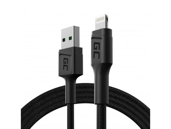 Green Cell Kabel PowerStream USB-A - Lightning 1.2m QC Apple 2.4A
