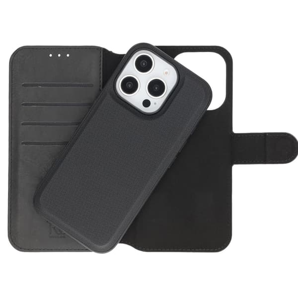 iPhone 16 Pro Max Plånboksfodral Magnet Rvelon - Svart