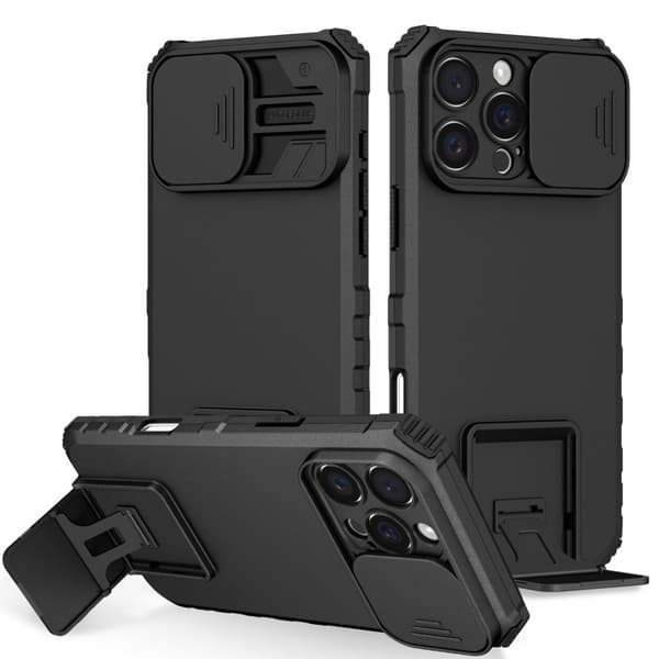 iPhone 16 Pro Cover med kamerabeskyttelse - Sort