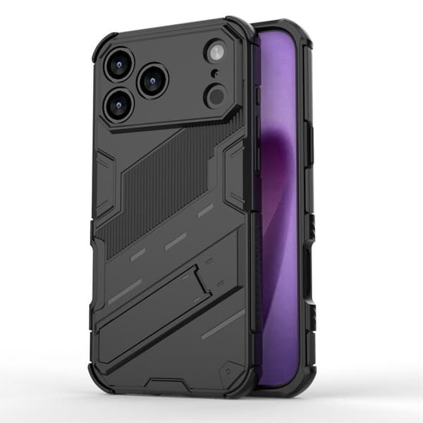 iPhone 18 Pro/17 Pro Cover med støttefod - Sort