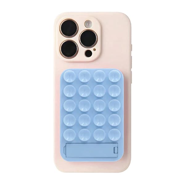MagSafe Silicone Suction Cup Stand Phone Mount Light Blue