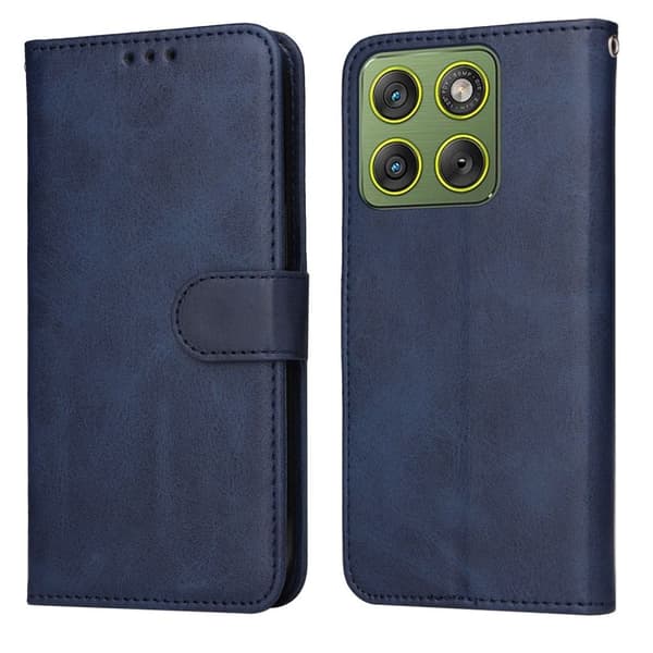 Motorola Edge 70 Plånboksfodral PU Läder Ställ - Blå