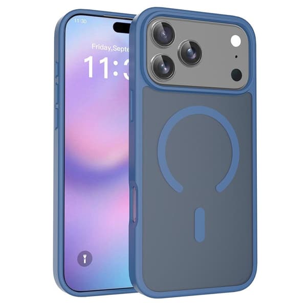 iPhone 18 Pro Max/17 Pro Max Mattfodral - Blå