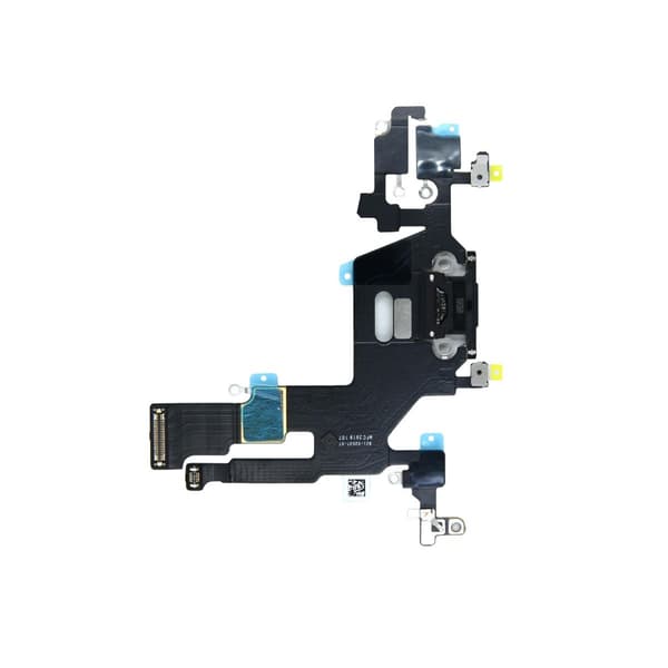 iPhone 11 latausliittimen joustokaapeli - musta