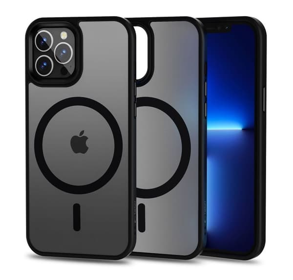 Tech-Protect MagMat MagSafe Cover til iPhone 12 Pro Max - Mat Sort
