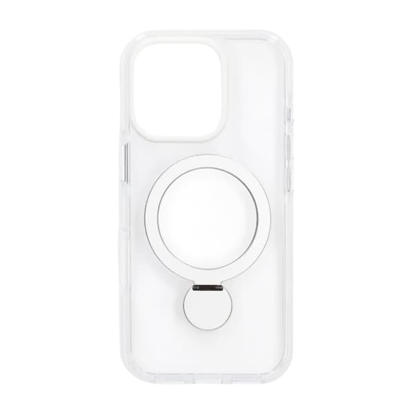MagSafe-cover til iPhone 16 Pro - Transparent hvid med ringholder