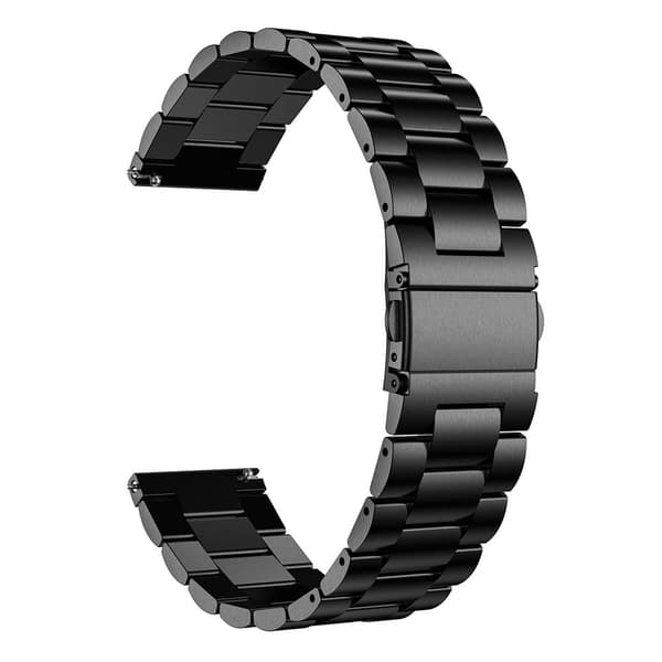 Rustfrit stål urrem til Galaxy Watch 3, 45 mm - Sort