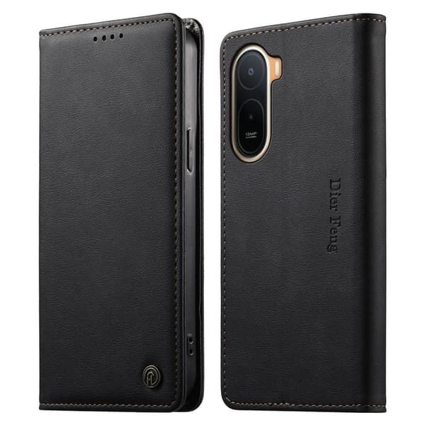 DIERFENG Xiaomi Redmi A7 Pro Plånboksfodral RFID-blockering - Svart
