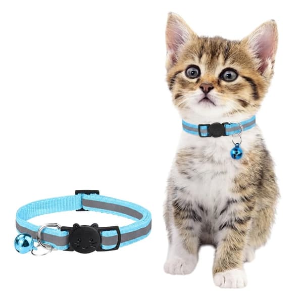 Pet Luminous Protective Cover Collar Light Blue