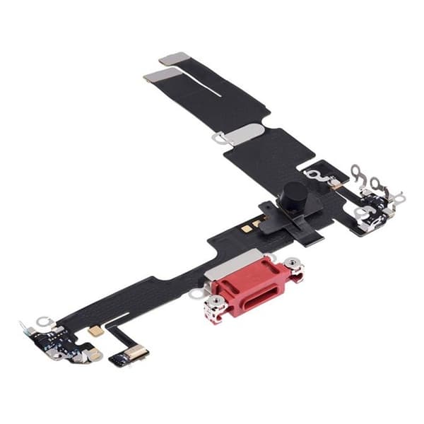 iPhone 14 Plus Laddkontakt med Flexkabel Original - Röd