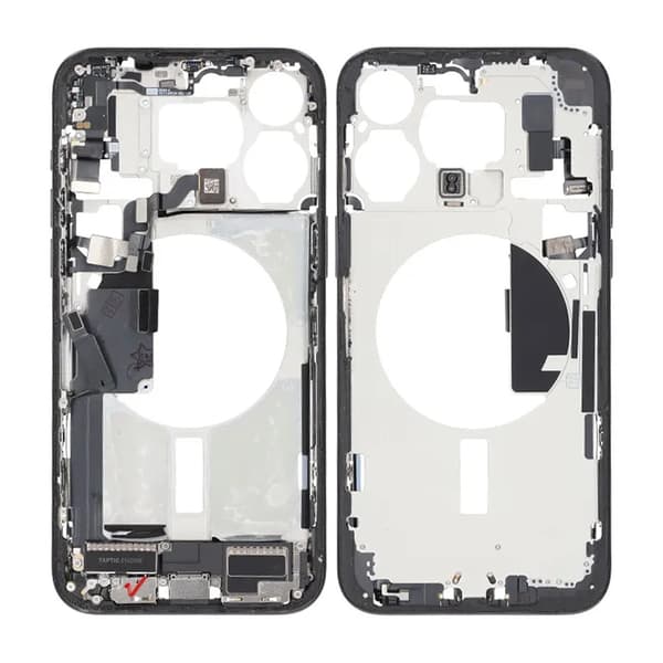 Mellemramme med smådele til iPhone 15 Pro Max - Sort Titanium OEM