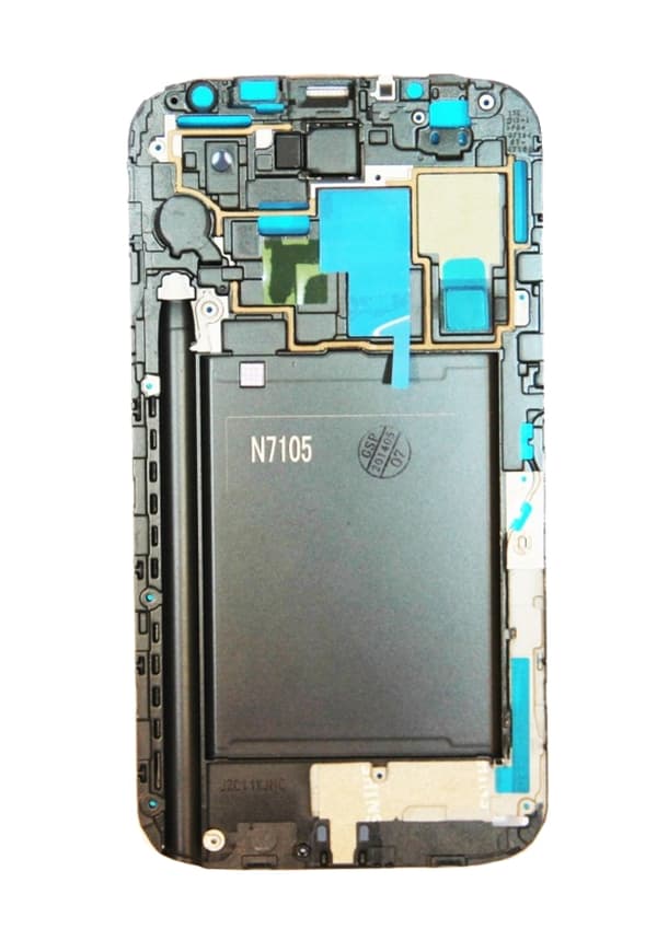 Samsung Galaxy Note 2 LTE -kehys teipillä