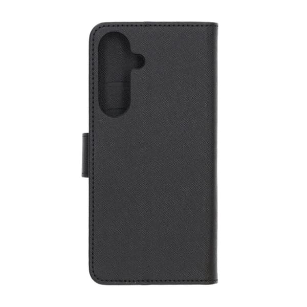 Flip Stand Læder Wallet Case Til Samsung S25 FE Sort