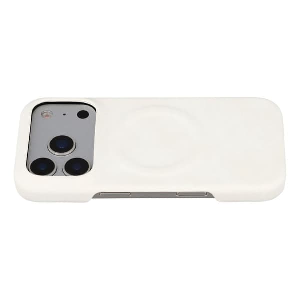 iPhone 18 Pro Max/17 Pro Max MagSafe-skal PU-läder - Vit