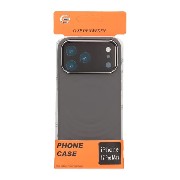 Cream wave flydende silikonecover til iPhone 17 Pro Max Mørkegrå