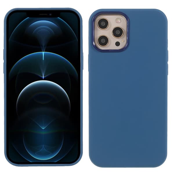 IPhone 12 - 12 Pro silikone etui - Mørkeblå