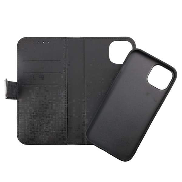 iPhone 14 Pro Max Plånboksfodral Magnet Rvelon - Svart
