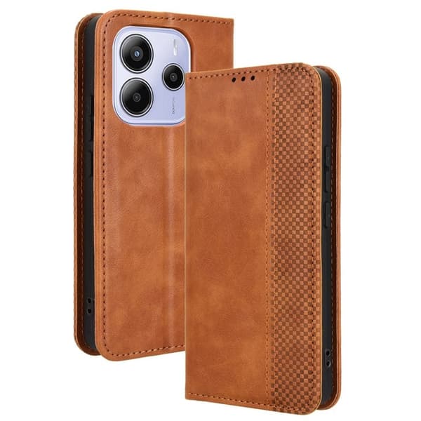 Xiaomi Redmi Note 14 4G Wallet Cover - Brun