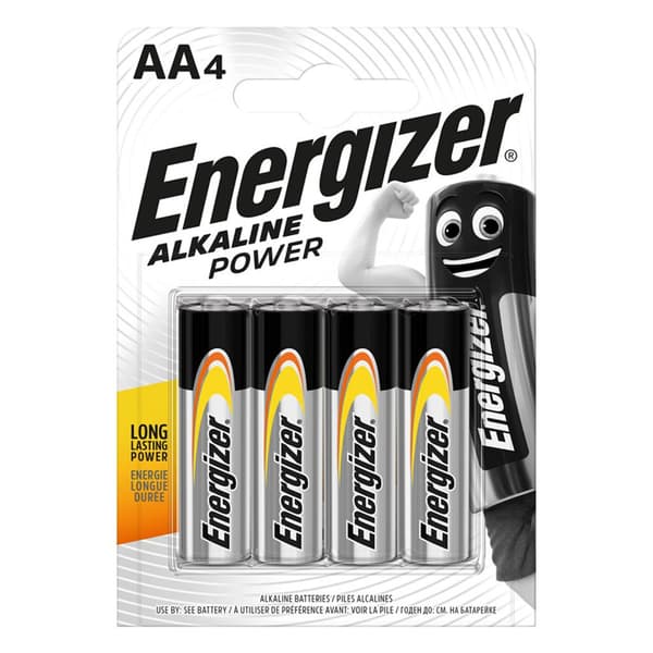 Energizer Alkaline Power AA-batteri LR6 4-pak