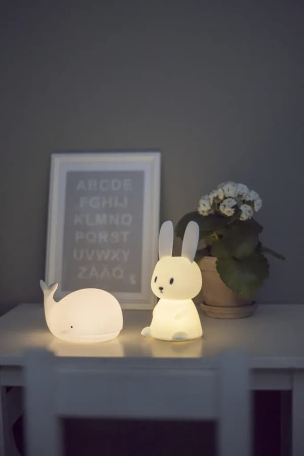 Natlampe LED Funktionel Kanin - Timer, Multifarve