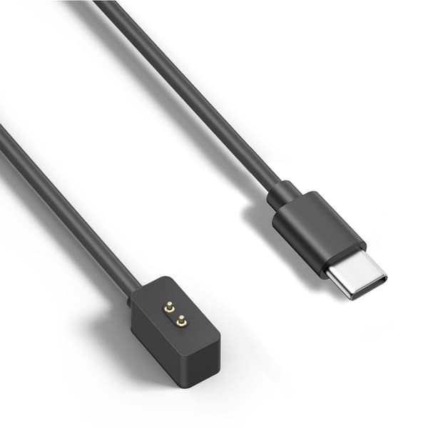 Opladerkabel USB-C til Xiaomi Band 8 og Pro og Active - Sort 2-benet