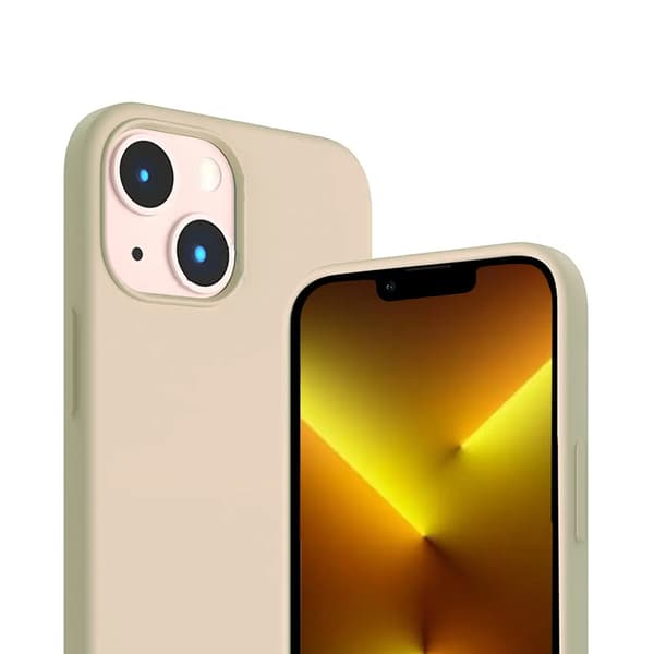 iPhone 14 Silikonskal Rvelon MagSafe - Beige