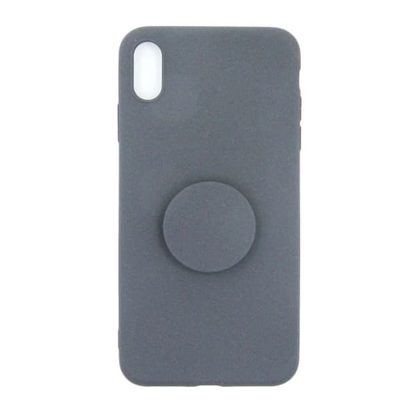 iPhone XS Max Cover Med Kickstand Stativ TPU - Sort