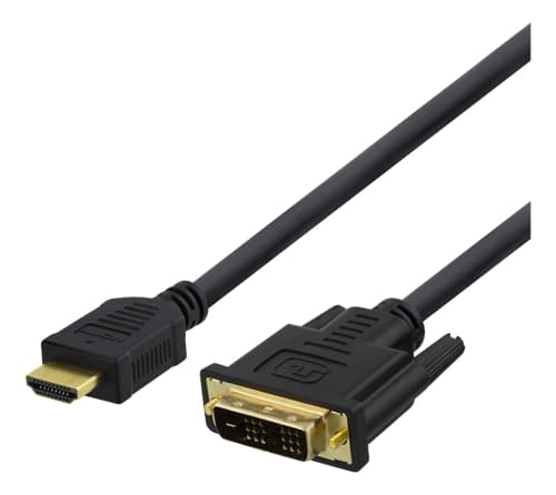 Deltaco HDMI til DVI kabel, 2m, Full HD - Sort