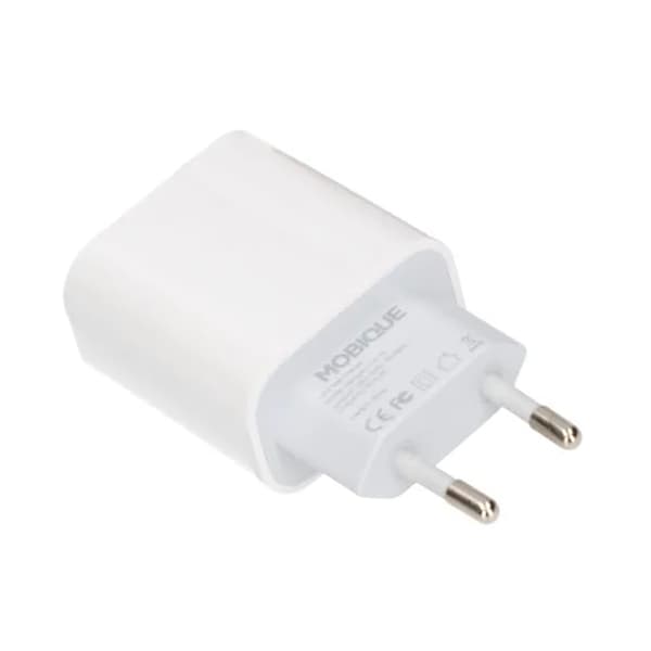USB A - Lightning + USB-laturi 2.4A - Valkoinen