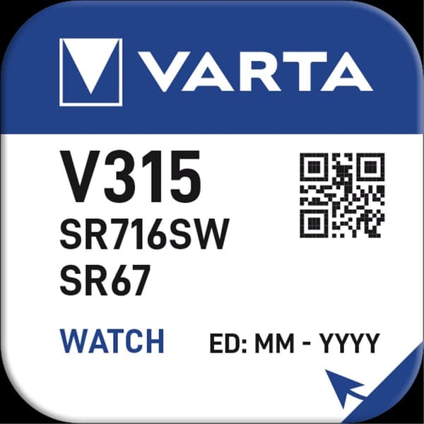 VARTA Silver Coin knapcellebatteri V315 / SR67