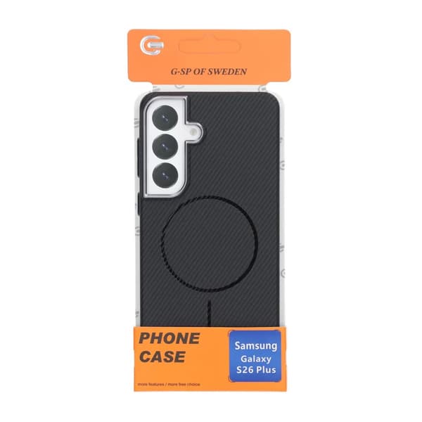 Crabon - blankt magnetisk etui til Samsung S26 Plus sort