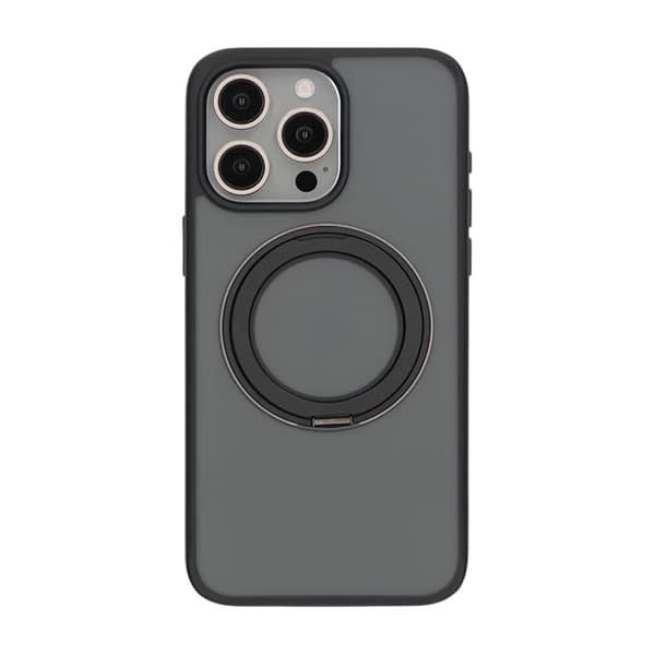 iPhone 15 Pro Max Mobilcover med Magsafe Stativ - Sort