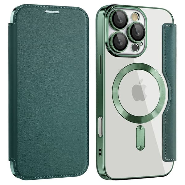 iPhone 16 Pro Cover med kortlommer - Mørkegrøn