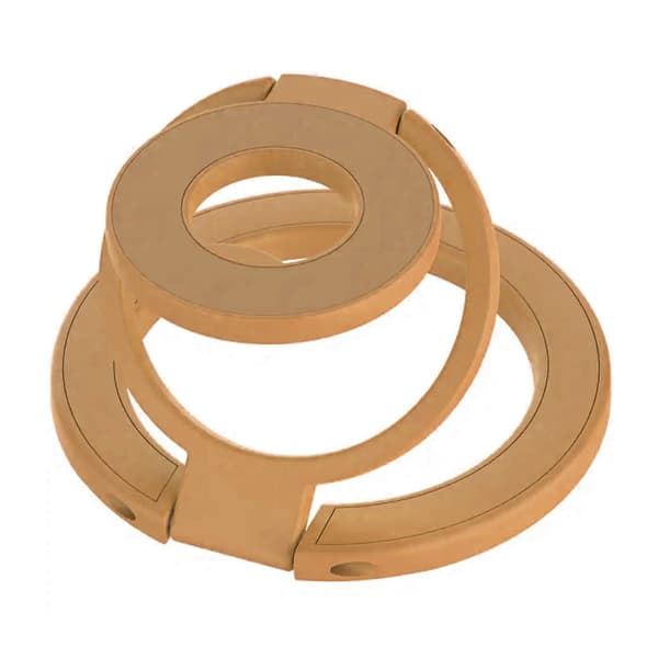 Foldable Double Magnetic Phone Ring Holder Burnt Orange