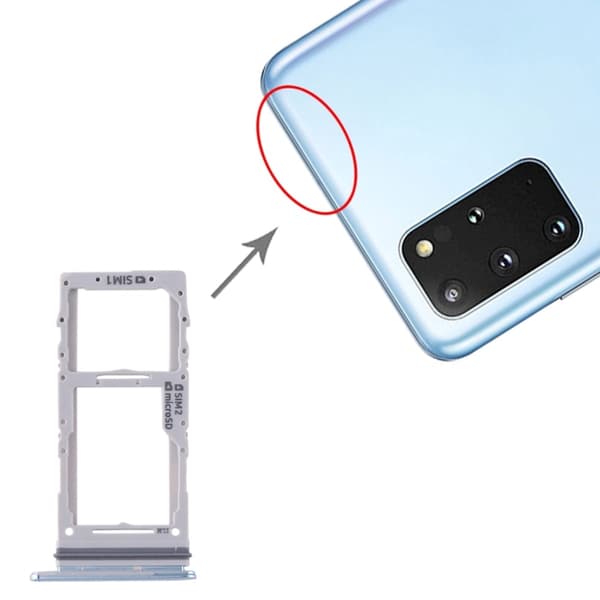Samsung Galaxy S20 Plus SIM- ja microSD-korttipidike Aura Blue