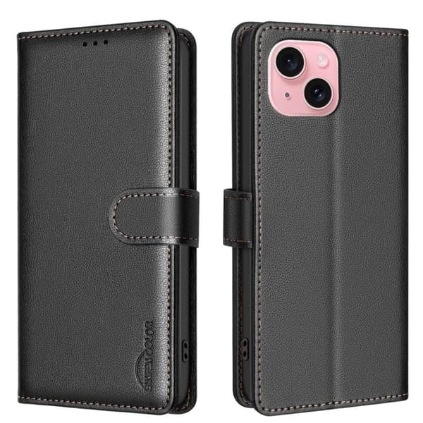 BINFEN COLOR iPhone 13/14 Wallet Cover RFID Blocking - Sort