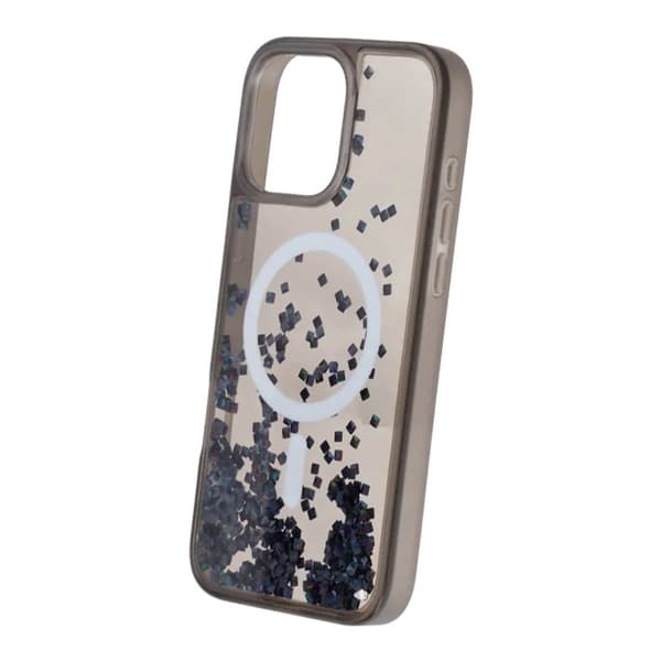 Glittery Sequin Phone Case for iPhone 16 Pro Max - Black