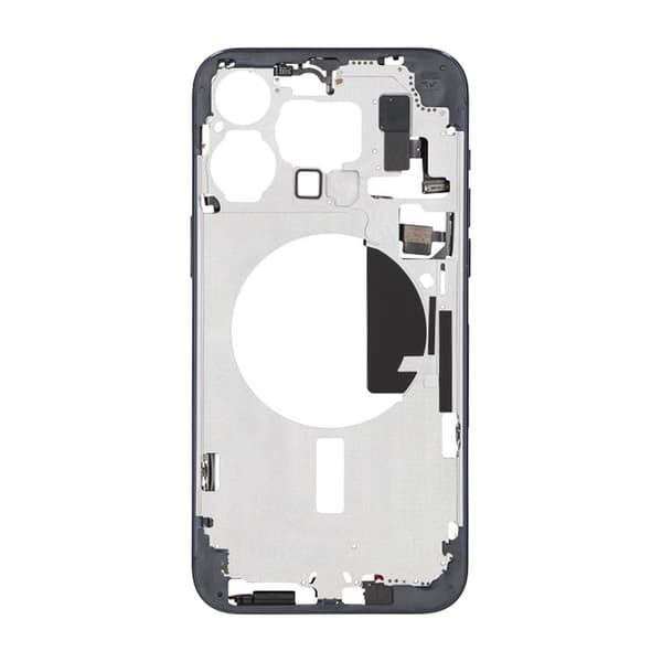 iPhone 15 Pro Max Mittenram med smådelar OEM - Titanblå