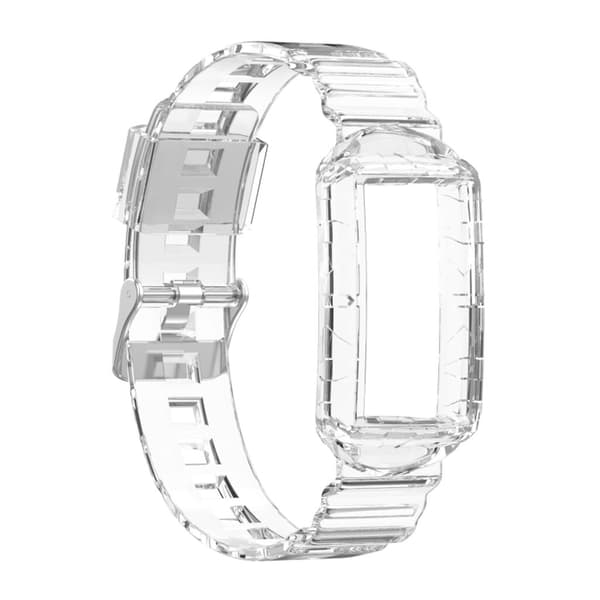 Fitbit Charge 4 silikoninen kellon ranneke - Läpinäkyvä